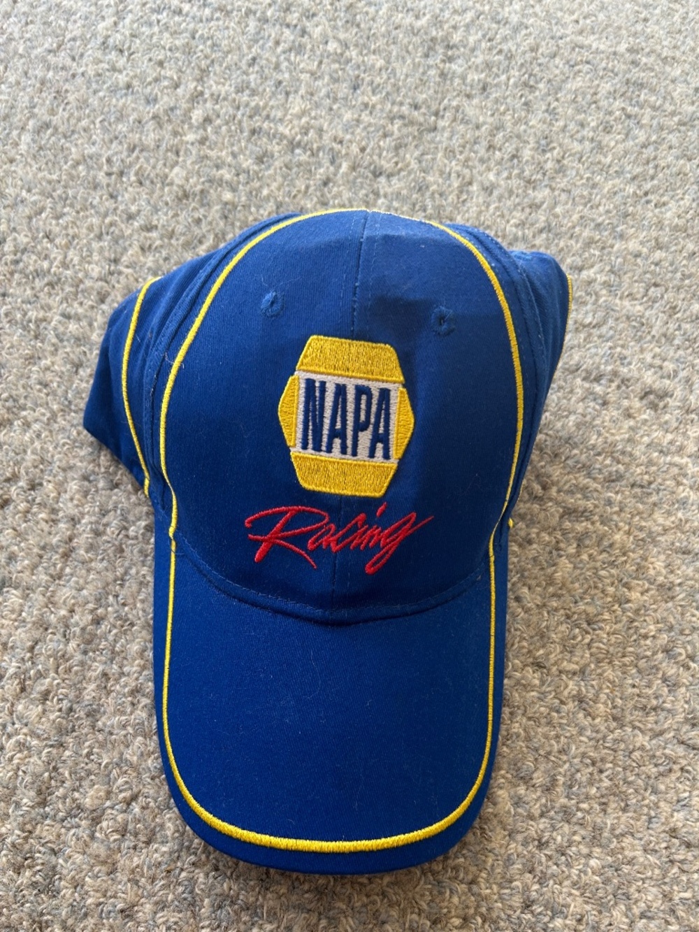 NAPA Nascar Racing Hat Cap #55 Michael Waltrip Adjustable Blue, Yellow, Red